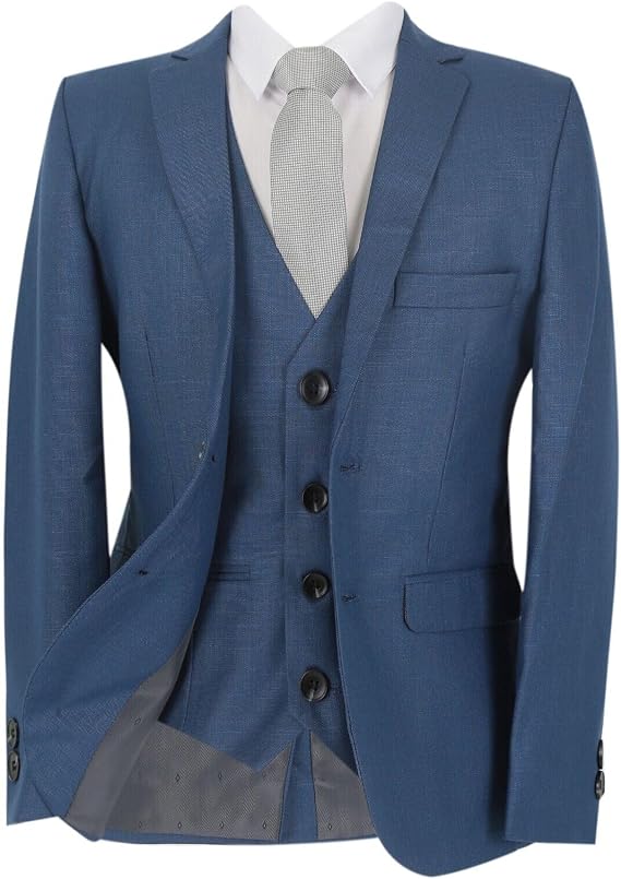 Boys 5-Piece Wedding, Page Boy, Prom Suit Set Elegant Formal Attire for Special Occasions