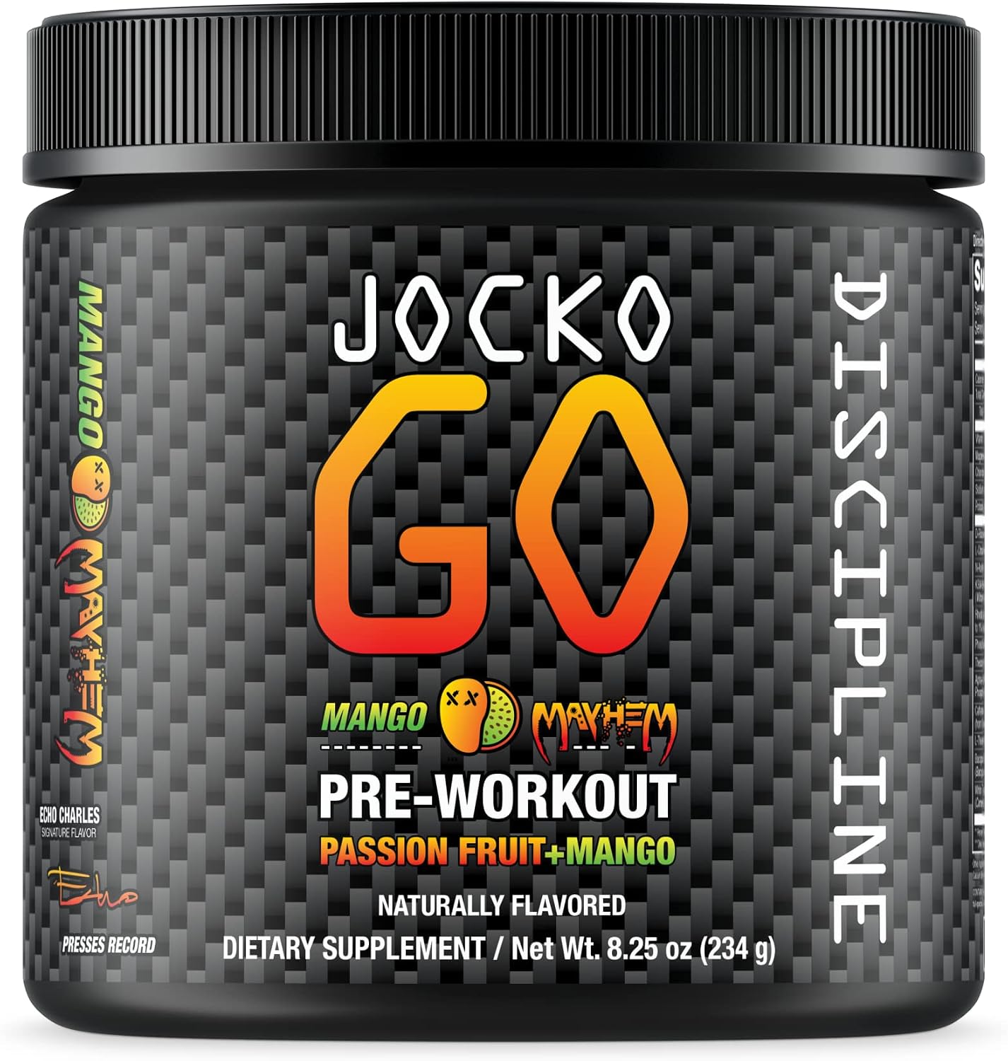 Jocko Fuel Pre Workout Powder with L-Citrulline, Nootropic & Caffeine for Endurance & Stamina - Keto, Sugar Free Blend for Distance Running, Cycling, Jiu Jitsu - 30 Servings Mango