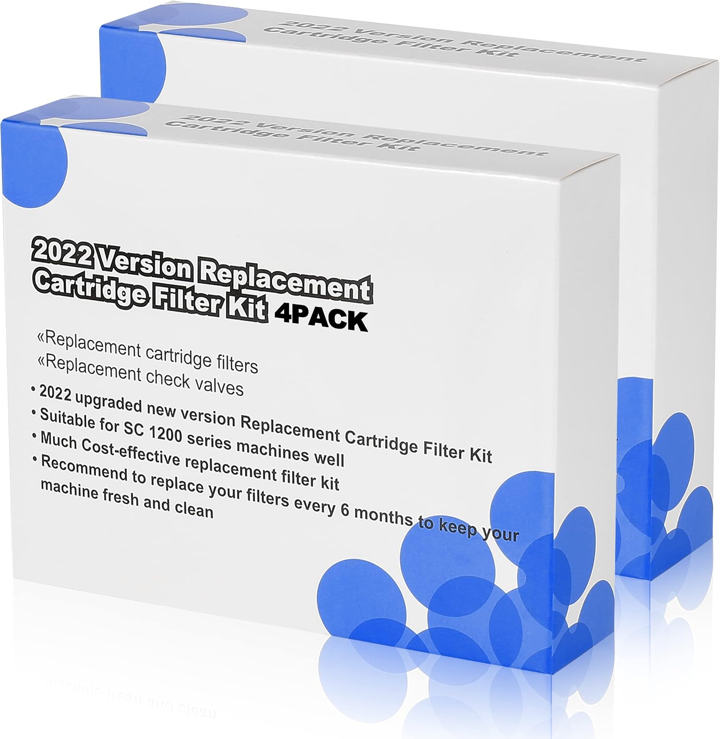 Filter Replacement Kit for SC2 Machine, Same Quality as Original SC 2Cartridge Carbon Filters, Check Valve Kit Replacement CPAP Cleaning Device 8 KIT