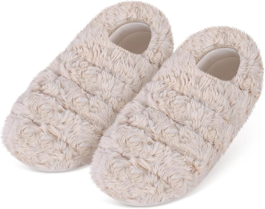 SUZZIPAD Microwavable Slippers and Foot Warmer for Bed, Microwave Heated Slippers for Women & Man, Feet Warmers for Plantar Fasciitis, Cold Feet