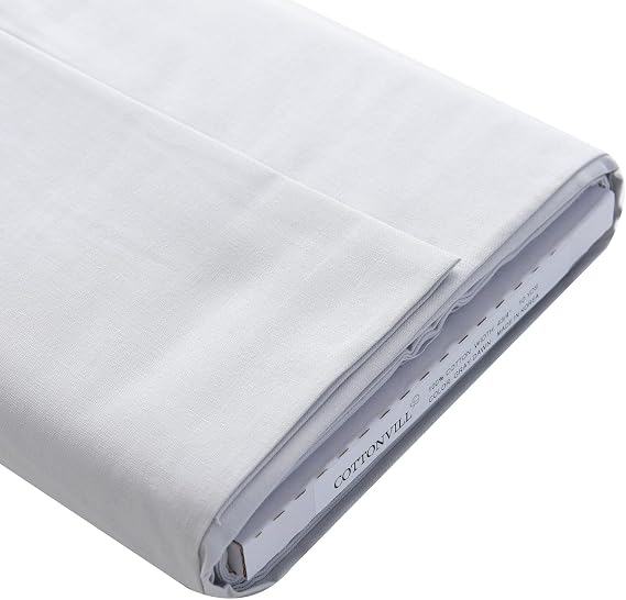 COTTONVILL Solid 60 Colors Precut Fabric 20COUNT Cotton for Quilting (10yard, 13-Dawn Blue)