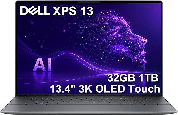 Dell XPS 13 9345, 13.4" 3K OLED Touchscreen, X Elite, 32GB DDR5, 1TB SSD