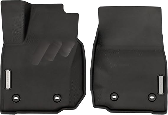 BaseLayer Elite Floor Mats for Toyota Tacoma (2024-2026) Double Cab & Access Cab Made in USA All-Weather Mats for TRD, SR, SR5, Front (Gray Logo)