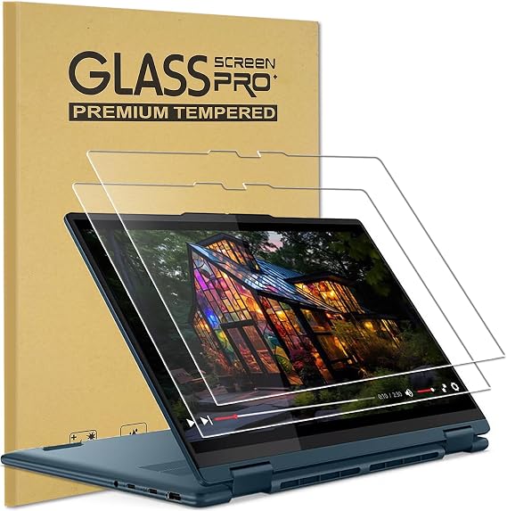 KEANBOLL 2-Pack Tempered Glass Screen Protector for Lenovo Yoga 7 / 7i 16" 2-in-1 Gen 9 2024 Touchscreen Laptop, (16IML9/83DL, 16AHP9/83DM), Ultra Clear, Anti Scratch, Bubble Free, 9H Hardness