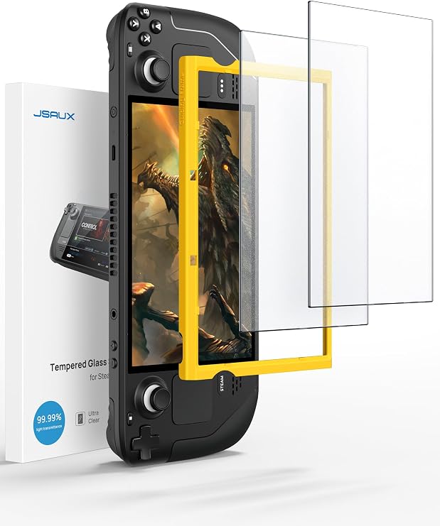 JSAUX 2-Pack Anti Glare Screen Protector for Steam Deck OLED/LCD
