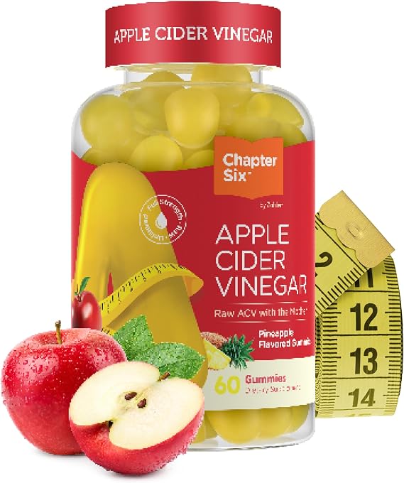 Zahler - Apple Cider Vinegar Gummies - Kosher & Delicious ACV for Women & Men - Detox Support & Cleanse - Gut Health & Metabolism - 60 Pineapple Flavored Gummies