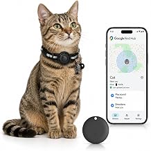 Pet Tracker,GPS Collar for Cats Android Only Smart tag,Waterproof Compatible with Google Find My,No Monthly Fee,Advanced Tracking Solution Smart Collar for Pet Safety Ideal Small Large Cats