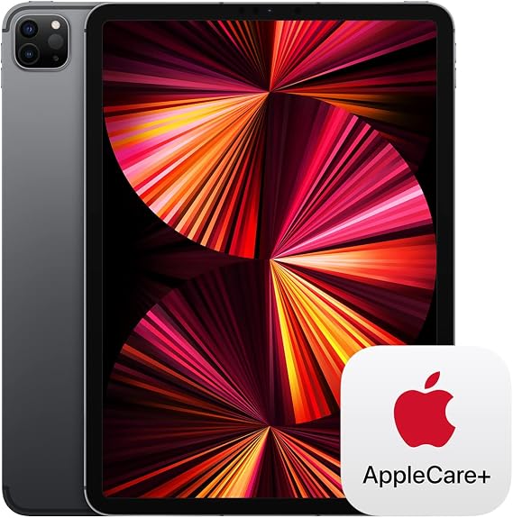 2021 Apple 11-inch iPad Pro (Wi-Fi + Cellular, 2TB) - Space Gray with AppleCare+ (2 Years)