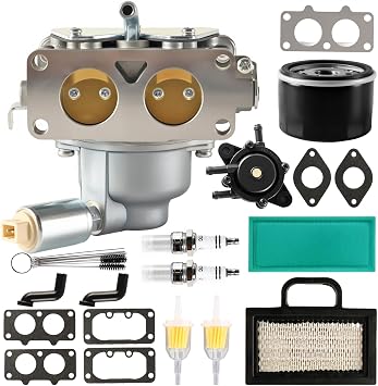 Carburetor for B&S 791230 799230 699709 499804 20 21 22 23 24 25 HP V-Twin Engine Carb for John D MIA10632 L118 L120 LA130 LA135 Replace 405777 406777 407677 407777 441777 Lawn Mower Tractor