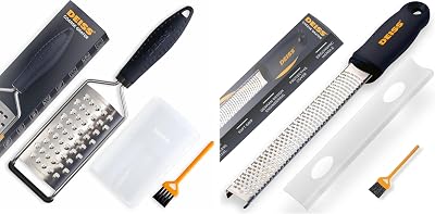 Deiss PRO Coarse Grater & Hand Held Cheese Grater and Deiss PRO Citrus Zester & Cheese Grater