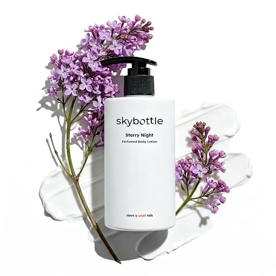 skybottle Scented Body Lotion, Shea Butter, Jasmine & Musk, 10.1 Fl Oz | Fast-absorbing moisturizer, Shea Butter & Hyaluronic Acid, Dry skin care, Jasmine & Musk, Pump bottle