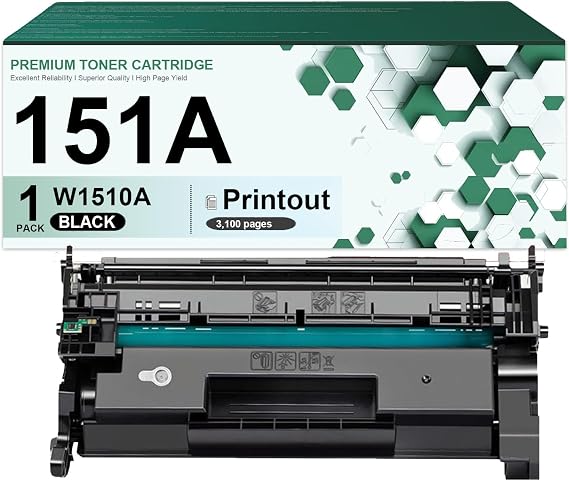 Compatible for HP 151A Toner Cartridge Replacement for W1510A Cartridge Fit for HP Laserjet Pro 4103fdn 4003w 4103fdw 4003dw Printers
