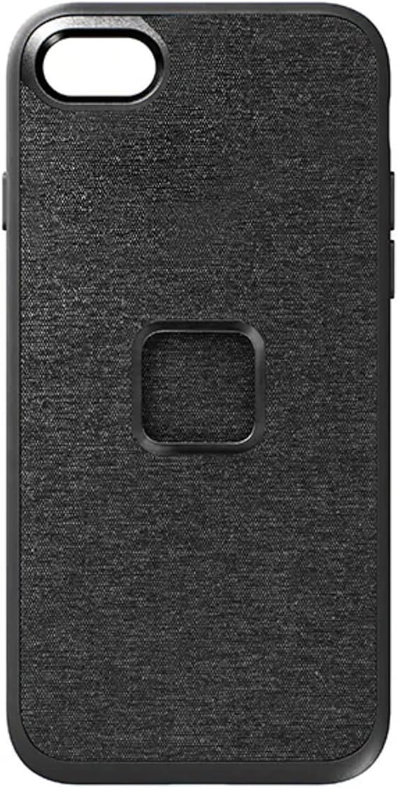 Peak Design Mobile Everyday Phone Case for iPhone SE, Charcoal, Slim Profile, Drop Protection, Weatherproof Fabric Shell, SlimLink Connects to Peak Design Mobile Mounts & Gear