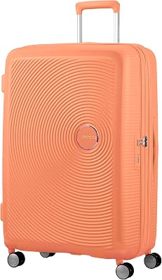 American Tourister Soundbox - Spinner L Expandable Suitcase, 77 cm, 97110 Litre, Orange Cantaloupe