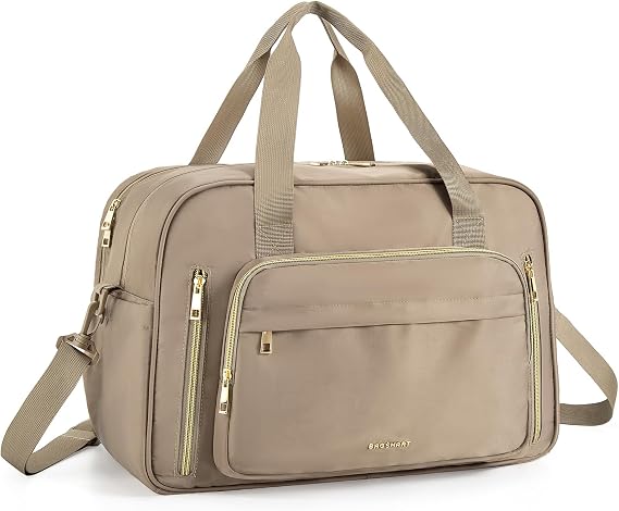 BAGSMART Weekender Duffle Bag for Travel with Wet Pocket, Carry on Overnight Bag Underseat for Airplane