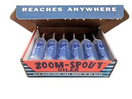 Universal Sewing Machine Oil in Zoom Spout Oiler Lily White Oil (Stainless) for Sewing Machines, Textile Machinery and Parts (12 Bottles)