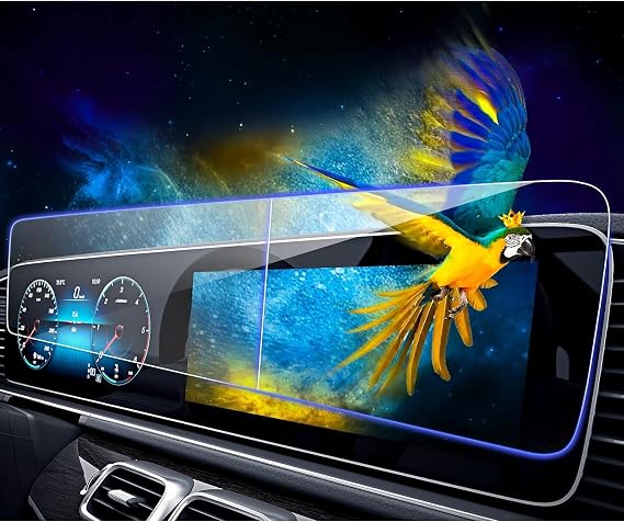 2025 GLE Screen Protector for 2020-2024 Mercedes Benz GLE 450 580 Display Navigation system Touchscreen Display Tempered Glass Protection Film for 2024 GLE 350 2pcs...