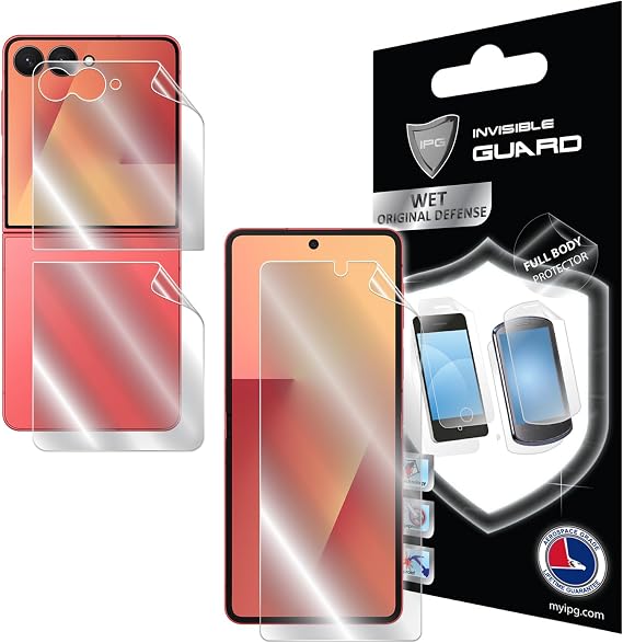 Samsung Galaxy Z Flip 7 (İç Dış ekran ve Arka) için IPG Hydrogel Koruyucu