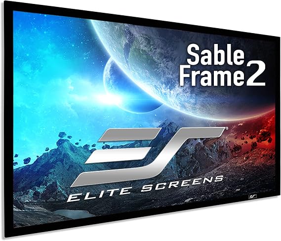 Elite Screens ezFrame Series, 125-inch Diagonal 16:10, Fixed Frame Home Theater Projection Screen, Model: R125WX1