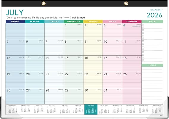 Calendar 2026-2027 - Desk Calendar 2026-2027, 16.8" x 12"