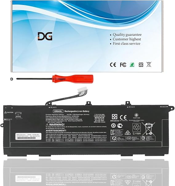 OR04XL OR04053XL Laptop Replacement Battery for HP EliteBook x360 830 G5 G6 Series HSTNN-DB9C HSTNN-IB8U L34449-002 L34449-005 L34209-1B1 L34209-2B1 (7.7V 53.2Wh/6562mAh)