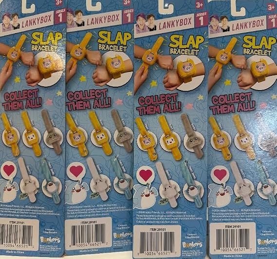LankyBox Series 1 Plush Slap Bracelet Case with 4 Characters