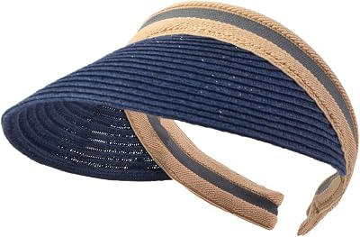 Women Men Straw Sports Tennis Golf Sun Visor Hats