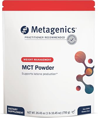 Metagenics MCT Powder - 10 g MediumChain Triglycerides from Coconut per Serving - Supports Energy, Satiety & KetoFriendly Fuel - Unflavored, Mixes Easily - NonGMO, GlutenFree - Powder