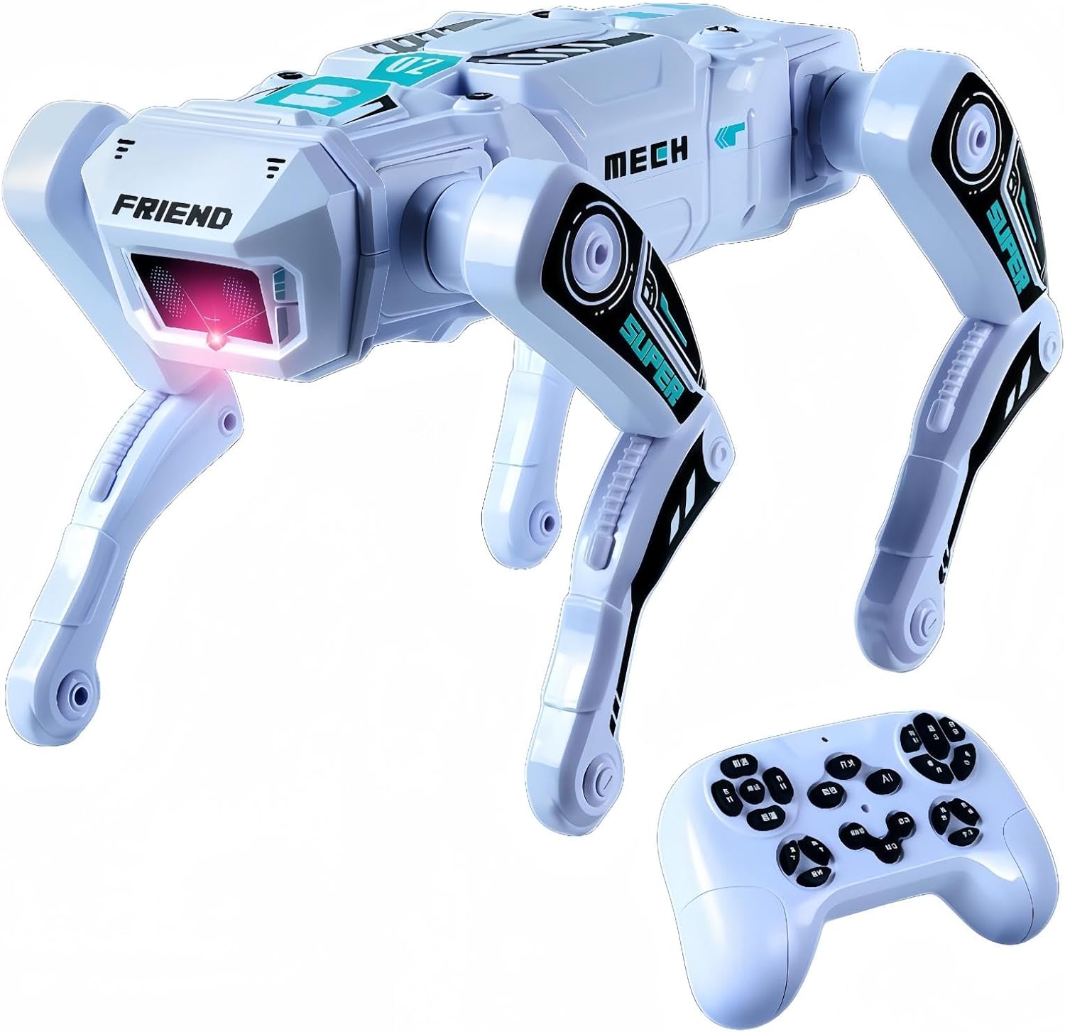 AI Robot Dog, Programming, Educational Toy, Voice Recognition, Remote Control, Singing and Dance, Smartphone Linkage, Alert Mode, For Kids, Boys and Girls, Gift Robot Dog