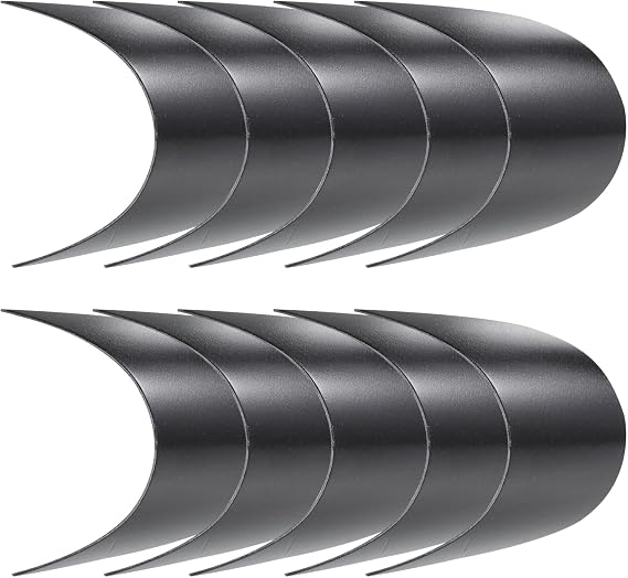 10pcs Baseball Cap Insert,Hat Shaper Cap Form Shaper DIY Cap Visor Liner Support Hat Making Accessories Black Womens Sun Hat