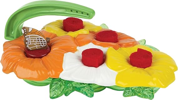 Insect Lore Butterfly Feeder Kit Garden Toy Includes Nectar Reservoirs, Butterfly Landing Pads, and Red Nectar Wicks