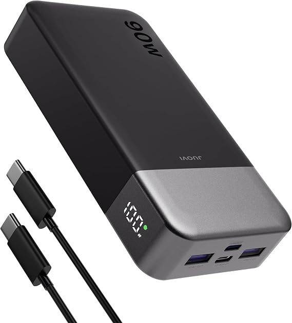 JUOVI Laptop Power Bank 90W 20000mAh Portable Charger