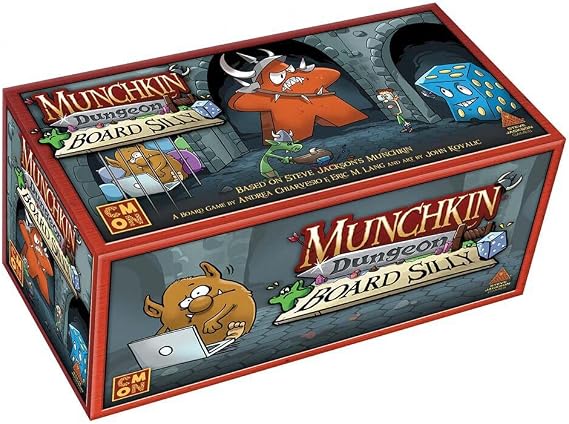 CMON Munchkin Dungeon Board Silly Expansion Pack, Fun-Filled Adventures and Epic Loot, Strategic Gameplay for 2-5 Players, Ages 14+, Average Playtime 80 Minutes, Made by CMON