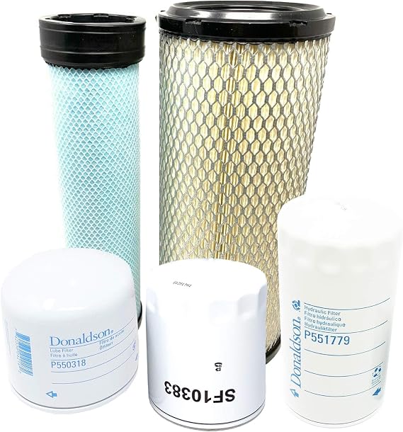 CFKIT Filter Kit Compatible with Kubota M7060 M6060 Series w/V3307-CR-TE4 Eng.