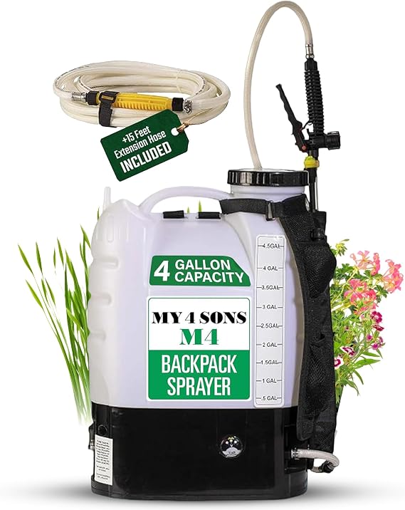 M4 Battery Powered Backpack Sprayer with Rechargeable Power Supply