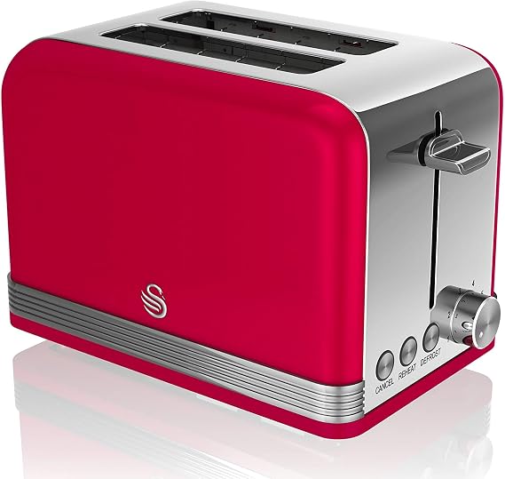 Swan 2 Slice Retro Toaster