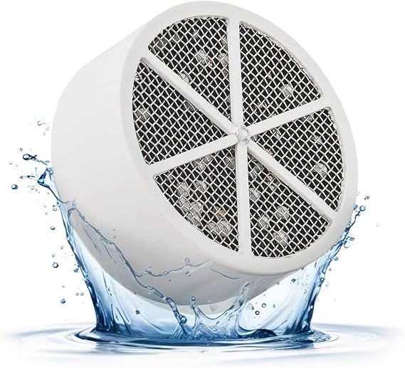 Crystal Quest Bathtub Filter Replacement Cartridge, BPA-Free | Removes Chlorine, PFAS & Odors, Easy-to-Install Water Filter, Eco-Friendly, Durable & Skin-Safe, Built in the USA