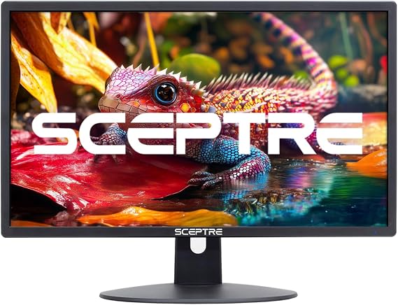 Sceptre New 22 Inch FHD LED Monitor 75Hz 2X HDMI VGA Build-in Speakers, Machine Black (E22 Series), 1920 x 1080 Pixels