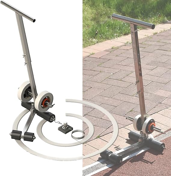 Tape Marking Machine Hand-Push Tape Sticking Machine Lane Marking Applicator with Rubber Roller Manual Floor Tape Applicator
