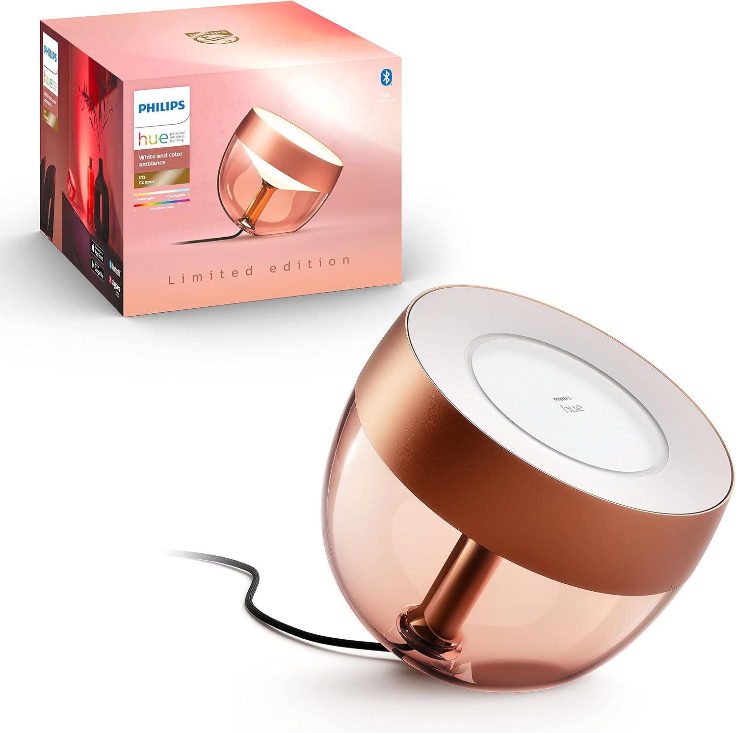 Philips Hue Go Portable Table Lamp for Indoor & Outdoor Use