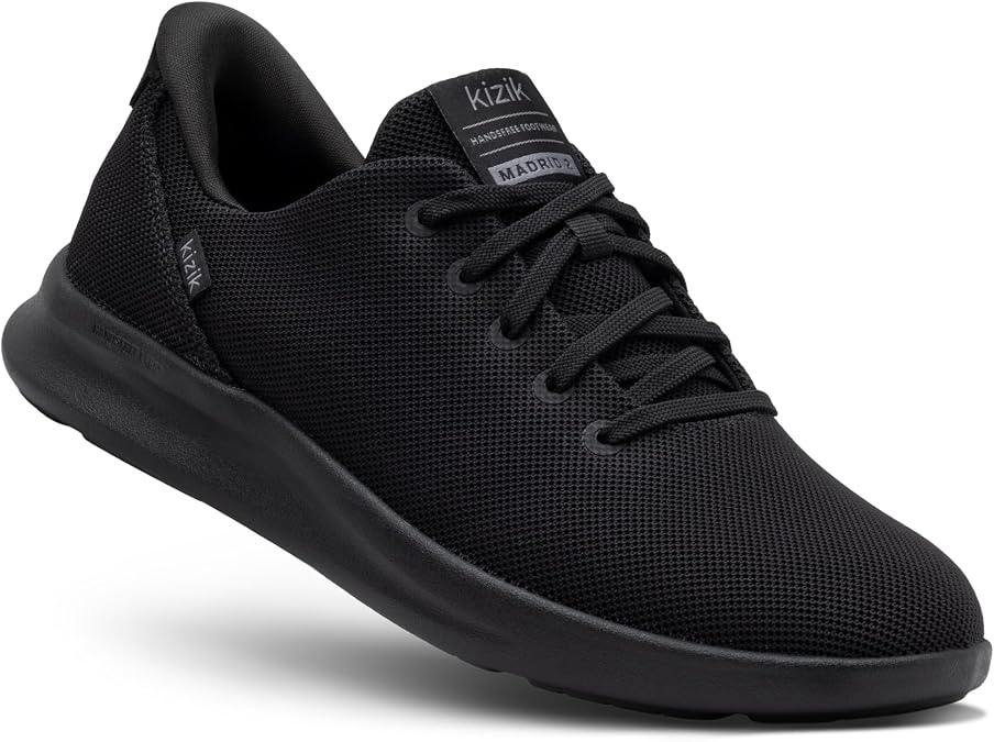Kizik Madrid 2 Slip On Shoes for Men: Comfortable All-Day for Walking, Gym, or Casual Wear, Wide Toe Box Available, Slip in & Stand Out, Hands Free