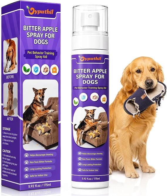 Bitter Apple Spray for Dogs, No Chew Deterrent Spray to Stop Chewing