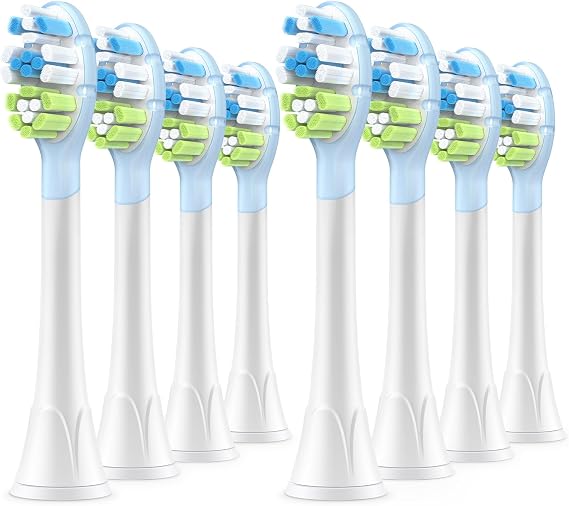 Replacement Brush Head for Philips Sonicare Electric Toothbrush Premium Plaque Control 8 Pack, White