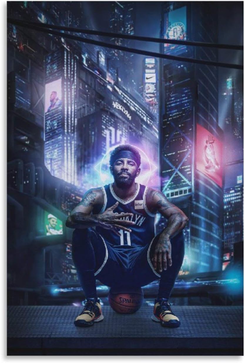 Kyrie Irving Poster Basketball Picture 5 Canvas Wall Decor Art Painting Print for Offices Bedrooms Dorms Homes - Gift for Boyfriend Man 12x18inch30x45cm