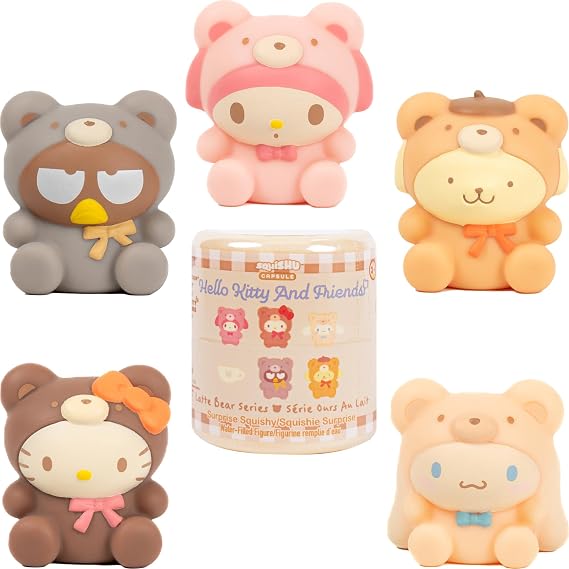 Hamee SquiSHU Capsule Hello Kitty & Friends Series 7: Latte Bear - 1 Pc.
