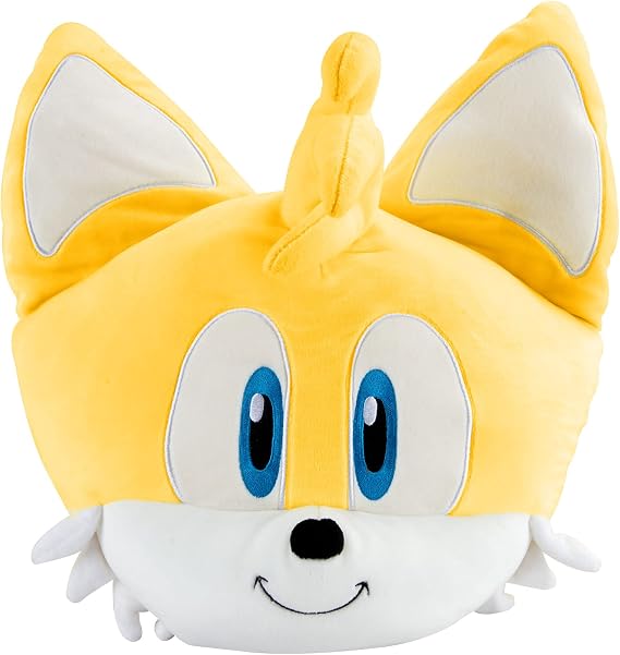 Club Mocchi Mocchi Sonic the Hedgehog Plush - Tails Plushie - Squishy Collectible Sonic Toys - Cute Plushies and Room Decor - 15 inch
