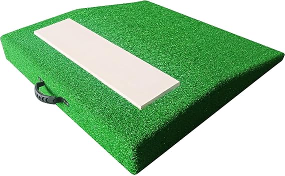 Pitching Mound, Training Equipment, Baseball Pitcher's Mound with Carry Handle and Regulation Pitching Rubber
