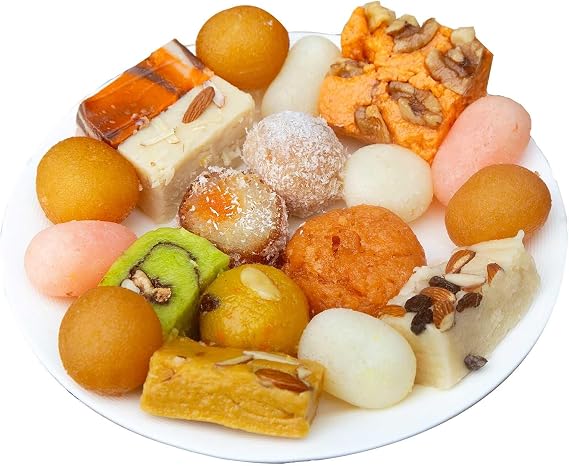 Pakistani Mixed Sweets - 500g 9-11 Assorted Pieces Pakistani Mixed Sweets