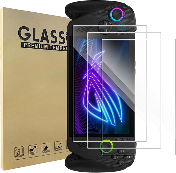 3 Pack ASUS ROG Xbox Ally X/Xbox Ally 2025/ROG Ally X Compatible Film, 7.0 Inch, Tempered Glass Screen Protector, High Transmittance, HD 9H Hardness, Shockproof, High Touch Sensitivity, Auto Adsorption