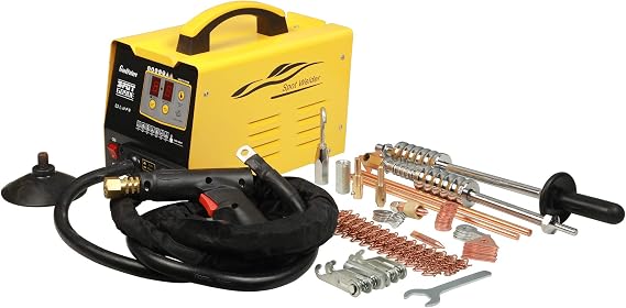 PLAYOCCAR Stud Welder Dent Repair Kit 110V 3500A Multispot | 3500A High Current, Multispot Repair, Car Body Stud Welding, Bonnet & Door Repair Tool, Heavy-Duty Auto Dent Removal Kit